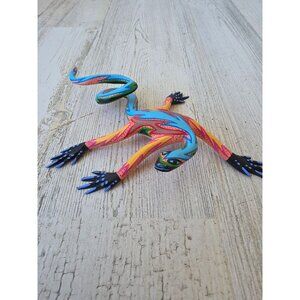 Celestino ramirez arrazola lizard dragon Mexican folk art vintage statue figurin